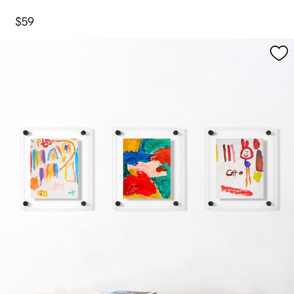 West Elm | Modern Acrylic Frames (set of 3)
